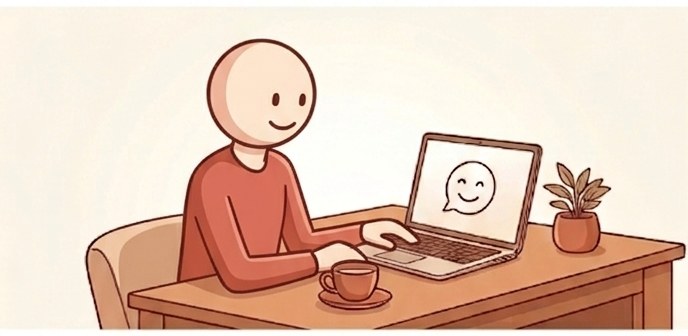 Consultation en visio à distance, illustration
